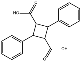 2,4-diphenylcyclobutane-1,3-dicarboxylic acid  Struktur
