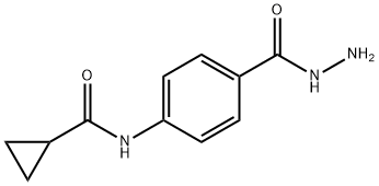 Benzoic acid, 4-[(cyclopropylcarbonyl)amino]-, hydrazide (9CI) Struktur