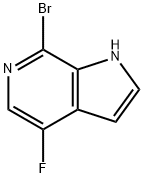 7-溴-4-氟-1H-吡咯并[2,3-C]吡啶, 446284-38-4, 结构式
