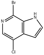1H-Pyrrolo[2,3-c]pyridine, 7-broMo-4-chloro- Struktur
