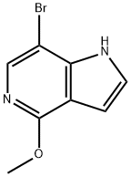 1H-Pyrrolo[3,2-c]pyridine, 7-broMo-4-Methoxy- Struktur