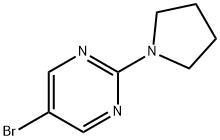 5-溴-2-(吡咯烷-1-基)嘧啶, 446286-61-9, 结构式