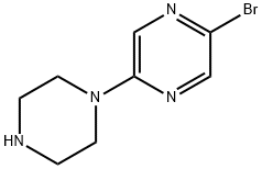 2-BROMO-5-(PIPERAZIN-1-YL)PYRAZINE Structure