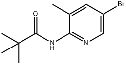 5-溴-3-甲基-2-(2,2,2-三甲基乙酰氨基)吡啶, 446299-84-9, 结构式