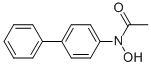 N-アセチル-N-(4-ビフェニリル)ヒドロキシルアミン 化学構造式