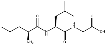 H-LEU-LEU-GLY-OH 化学構造式