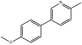 5-(4-甲氧苯基)-2-甲基吡啶, 4467-18-9, 结构式