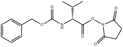 CBZ-D-缬氨酸N-羟基琥珀酰亚胺脂, 4467-55-4, 结构式