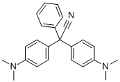 BIS-(4-N,N-DIMETHYLAMINOPHENYL) PHENYLACTONITRILE,4468-56-8,结构式