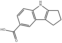 CYCLOPENT[B]INDOLE-7-CARBOXYLIC ACID, 1,2,3,4-TETRAHYDRO Structure