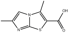3,6-DIMETHYLIMIDAZO[2,1-B]THIAZOLE-2-CARBOXYLIC ACID Struktur