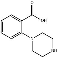 2-哌嗪-1-基苯甲酸 结构式