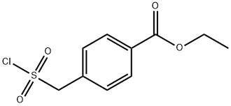 BENZOIC ACID, 4-[(CHLOROSULFONYL)METHYL]-, ETHYL ESTER Struktur