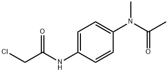N-{4-[アセチル(メチル)アミノ]フェニル}-2-クロロアセトアミド 化学構造式
