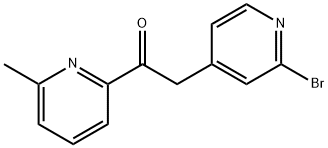 2-(2-溴-4-吡啶)-1-(6-甲基-2-吡啶)乙酮, 446880-80-4, 结构式