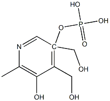 ピリドキシン5'-りん酸 化学構造式