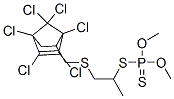 Dithiophosphoric acid S-[2-[[(1,4,5,6,7,7-hexachloronorborn-5-en-2-yl)methyl]thio]-1-methylethyl]O,O-dimethyl ester|