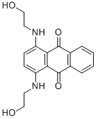 1,4-bis[(2-hydroxyethyl)amino]anthraquinone  Struktur