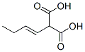 (1-Butenyl)malonic acid Struktur