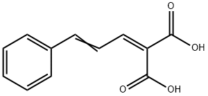 2-(3-フェニル-2-プロペニリデン)マロン酸 化学構造式
