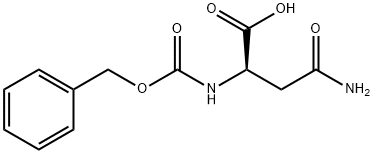 N-苄氧羰基-D-天冬酰胺 结构式