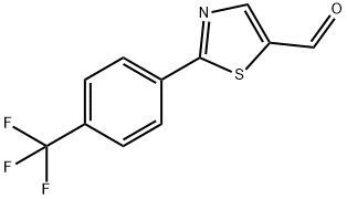 2-(4-TRIFLUOROMETHYLPHENYL)THIAZOLE-5-CARBALDEHYDE 结构式