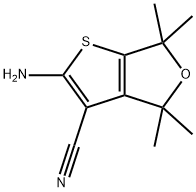 2-amino-4,4,6,6-tetramethyl-4,6-dihydrothieno[2,3-c]furan-3-carbonitrile(SALTDATA: FREE) Struktur