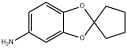 螺(苯并[1,3]二氧戊环-2,1'-环戊烷)-5-基胺 结构式