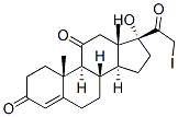 17-Hydroxy-21-iodo-11-ketoprogesterone Struktur