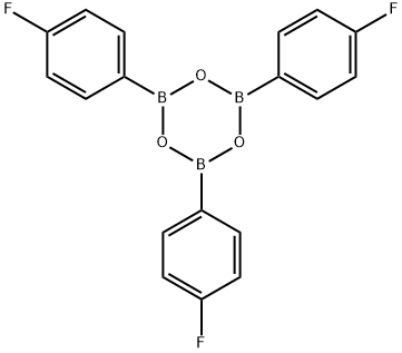 2,4,6-トリス(4-フルオロフェニル)ボロキシン 化学構造式
