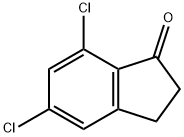 5,7-Dichloro-2,3-dihydroinden-1-one Structure