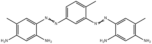 5,5'-[(4-methyl-1,3-phenylene)bis(azo)]bis[toluene-2,4-diamine]  Struktur