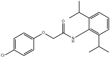 2-(4-chlorophenoxy)-N-(2,6-diisopropylphenyl)acetamide Struktur