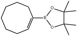2-(1-シクロオクテン-1-イル)-4,4,5,5-テトラメチル-1,3,2-ジオキサボロラン 化学構造式