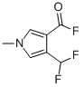1H-Pyrrole-3-carbonyl fluoride, 4-(difluoromethyl)-1-methyl- (9CI) Structure