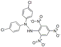 1,1-bis(4-chlorophenyl)-2-(2,4,6-trinitrophenyl)hydrazine Structure