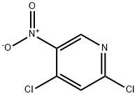 2,4-二氯-5-硝基吡啶 结构式