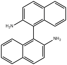 [1,1'-ビナフタレン]-2,2'-ジアミン 化学構造式