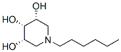 3,4,5-Piperidinetriol, 1-hexyl-, (3alpha,4ba,5alpha)- (9CI) Structure