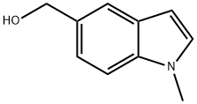 (1-メチル-1H-インドール-5-イル)メタノール 化学構造式