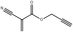 2-シアノプロペン酸2-プロピニル 化学構造式