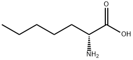 (R)-2-氨基庚酸 结构式