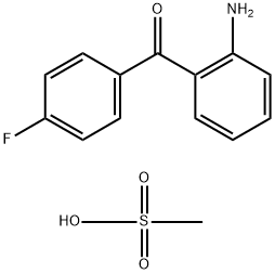 (2-Aminophenyl)(4-fluorophenyl)methanone methanesulfonate Struktur