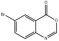 6-ブロモ-4H-3,1-ベンゾキサジン-4-オン 化学構造式