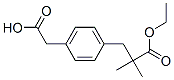 Benzenepropanoic acid, 4-(carboxymethyl)--alpha-,-alpha--dimethyl-, -alpha--ethyl ester (9CI) 结构式
