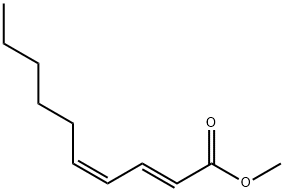 (2E,4Z)-2,4-デカジエン酸メチル 化学構造式