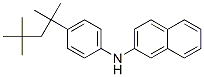 N-(4-tert-オクチルフェニル)-2-ナフタレンアミン 化学構造式