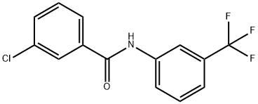 3-chloro-N-[3-(trifluoromethyl)phenyl]benzamide Struktur