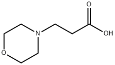 3-モルホリン-4-イルプロパン酸 化学構造式