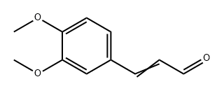 3,4-Dimethoxybenzenepropenal Struktur
